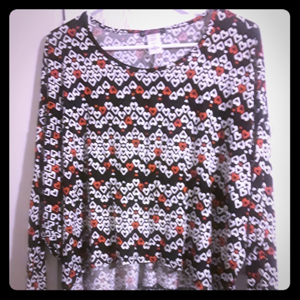Black, White and Red shirt